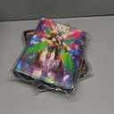 2 x Protective Trading Card Sleeves for 3 Ring Binder - 4 Pocket Double Sided Collection Binder Album for 400 Cards, Durable Scratch-Resistant PU Cover, Portable Organizer for MTG & Game Cards (Green Elf)