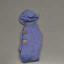 Vemonllas Newborn Photography Props Boys Girls Outfits Mohair Bear Hat Bonnet & Footed Romper Bodysuit Photoshoot Costume Set (Light Blue)