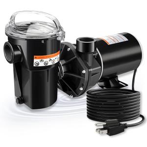 W3SP1580X15 Pool Pump motor Compatible with Hayward Power Flo LX 1.5 HP,Single Speed Swimming Pump Replacement for speed motor Above Ground Pool Pump 3450RPM, 89407001,115V