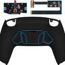 eXtremeRate Black Programable RISE4 Remap Kit for PS5 Controller BDM-010 BDM-020 Models, Upgrade Board & Redesigned Back Shell & 4 Back Buttons for PS5 Controller