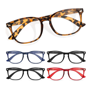 CCVOO Reading Glasses for Women/Men, Eyeglasses, Blue Light Readers for Women/Men, Computer Eye Glasses, Cheaters +3.5 5 Pack