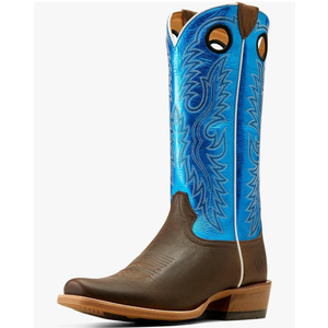 Ariat Men's Ringer Western Boot Blue and Brown 11.5