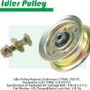 2 Pack 587819701 Spindle Assembly Kit with 532199789 Pulley 177968 Pulley Replaces 587819701, 532187281, 587253301, 587820301, 587125401, 532187292, 532192870, 187281, 187292, 192870, 21549012