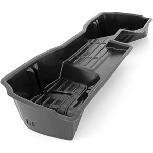 Rough Country Under Seat Storage Box for Chevy Silverado & GMC Sierra 1500/2500HD/3500HD Double Cab (20072019) - Custom-Fit Underseat Organizer Tray