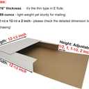 ROTCH 100 Pack Vinyl Record LP Shipping Mailer Boxes Perfect for Mailing Packing 12 inch Albums, 12.5x12.5x2'' in Height-Adjustable to Mail 1-6 LPs, White (EZ1212-100)