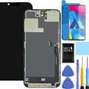 ZTOOYO for iPhone 14 Pro Max Screen Replacement for iPhone 14 Pro Max Screen Replacement kit A2651 A2893 A2896 A2895 A2894 LCD Display digitizer Touch Screen Assembly with Tools Black