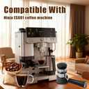 2 x Silicone Tamper Base Compatible with Ninja Espresso Machine ES601 ES701, Non-Slip Coffee Tamper Holder Mat, Improves Tamping Stability and Extraction