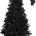 Daifunli Black 6 ft Crooked Top Christmas Tree