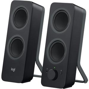 Logitech Z207 2.0 Stereo Computer Speakers with Bluetooth (9.5"x3.5"x4.9", Black)