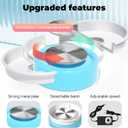 Goody King Mini Pottery Wheel-9.4Pottery Wheel for Adults Beginners Kids, Upgraded Movable Turntable with Adjustable Speed with 16 Pottery Shaping Tools, Supports Forward and Reverse Rotation-Blue