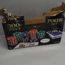 Spin Master Games, Cardinal Classics, 300-Piece Poker Set with Aluminum Carrying Case & Professional Weight Chips & Poker Dice, for Ages 8+