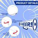 2 x Liliaafar 24 Pcs Cheer Luggage Tags Bulk Cheer Bag Tags for Travel Suitcase Keychain DIY Accessories 2.8'' PVC Name Labels Number ID Card with Metal Ring for Team Gifts