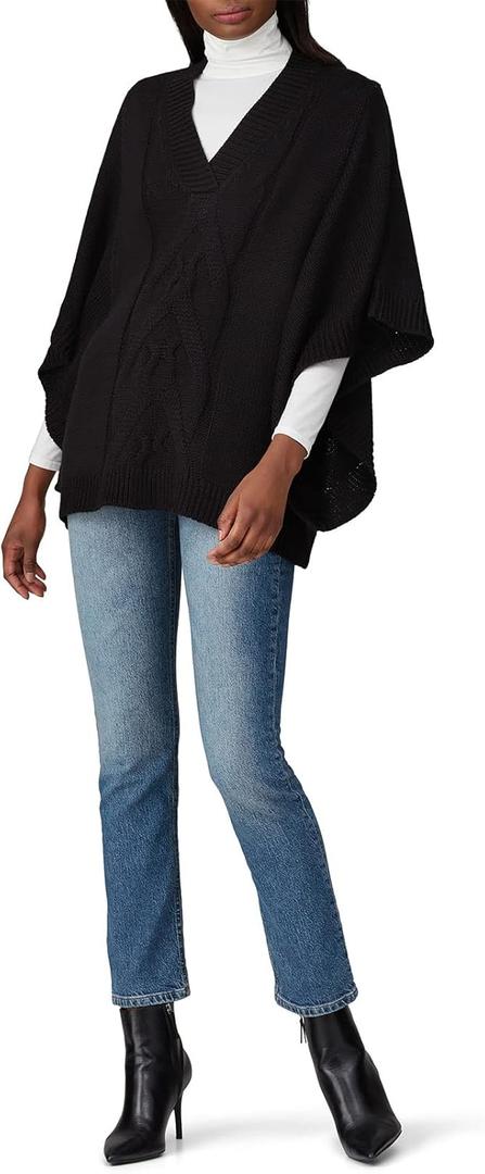 Rent The Runway Pre-Loved Black Slouchy Cable Knit Sweater (Black, S)