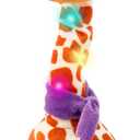 LLUKEME Dancing Talking Giraffe Toy, Stuffed Animal Baby Toy Repeating What You Say, Glowing Musical Electronic Giraffe Gifts for Toddlers 1-3 Years Old (New Giraffe)