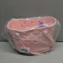 Small Rubber Tote Bag Waterproof Beach Bag with Strap Cute Beach Crossbody Tote For For Little Girls & Women (Pink)