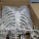 LINAYE 2 Pack 5.4ft Life Size Halloween Skeleton with Movable Joints
