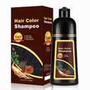 Hair Dye Shampoo 3 in 1, Gray Coverage for 3–4 Weeks, Premium Coloring Shampoo for All Hair Types, Gentle Herbal Formula Safe for Damaged Hair, Easy At-Home Use for Women & Men 500ml (Dark Red Wine)