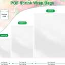 Gersoniel 250 Pieces Heat Shrink Wrap Bags Heat Clear Shrink Film Wrap for Homemade DIY Packaging Soap Candle Bath (4 x 6'',710'',10 x 14'')