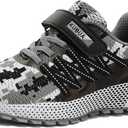 KUBUA Kids Sneakers for Boys Girls Running Tennis Shoes Lightweight Breathable Sport Athletic (8 Toddler, Camouflage Grey a)