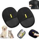 Pet Hair Remover Gloves - 2025 New Electrostatic Pet Hair Remover, Washable Reusable Double Sided Pet Grooming Gloves for Couch, Clothing,Furniture, Carpet, Car Seat (2 PCS)