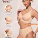As Fairy Bras for Women No Underwire Jelly Wireless Seamless Full Coverage Comfortable Bra with Airholes (Beige)