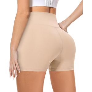 MOREFEEL High Waisted Biker Shorts for Women -3'' / 5'' Tummy Control Butt Lifting Gym Workout Athletic Shorts Yoga Pants
