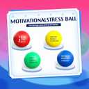 Sotiff 100 Pcs Stress Balls Bulk for Adults Colorful Foam Stress Relief Gift Toys with Motivational Quotes Squeeze Balls for Office Relief Employee Appreciation(Four Colors,Uplifting)