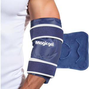 Magic Gel Elbow Ice Pack Wrap - Reusable and Adjustable Arm Sleeve for Cold Compression - Pitchers Tennis Players Baseball Players Men Women - Easy to Freeze