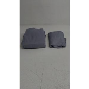 Split King 7 Piece Sheet Set - Comfy, Breathable & Cooling - Hotel Luxury Bedding for Women, Men, Kids & Teens - 1 Flat & 2 Fitted Sheets & 4 Pillowcases with Deep Pockets - Wrinkle Free - Steel Blue