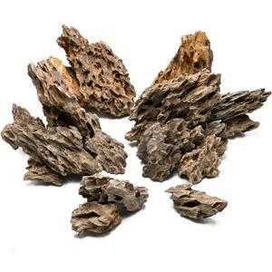 Unocho Aquarium Stone Rocks Dragon Stone 10lb Aquarium Dcor Rocks Aquascaping Stone Fish Rocks for Aquariums Landscaping Model Tank Decoration Paludarium Amphibian Enclosures(2-6 inches)
