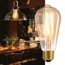 Minetom LED Edison Light Bulbs，Equivalent 60W Incandescent Light Bulbs，E26 Base，Warm White，6Pcs