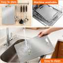 Titanium Cutting Board - New Upgrade 100% Pure Titanium Cutting BoardsDouble-sided pure titanium Kitchen cutting boardHealthy And Non-ToxicDishwasher Safe1PC15"L x 11"W