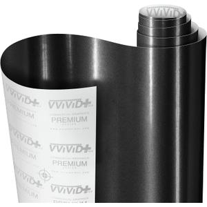 VViViD+ Metallic Gloss Black Pearl Premium Vinyl Wrap Film (10ft x 5ft)