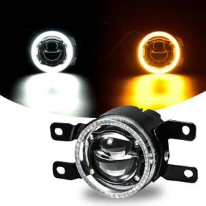 Laser Fog Lights with DRL Fit for Toyota 07-13 Camry,09-13 Corolla,10-11 Prius,06-12 RAV4,08-10 Highlander,12-16 Tacoma Upgrade and Modified 1 Pair Fog Lights Assembly, Front Bumper Driving Fog Lamps
