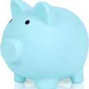 H&W Mini Piggy Bank, Plastic Coin Bank, Unbreakable Money Banks, Cute Piggy Banks, Best Birthday Gifts Home DecorationBlue (Small)