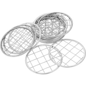 12pcs Flower Lid Insert for Jars Sturdy Tinplate Floral Grid Frog for Vase Arranging Dining Table Centerpiece Decor for Home and Office