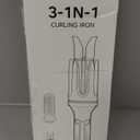 Automatic Curling Iron Beach Wave Curling Wand, Ceramic Coated, Straightening Brush, 1inch and 1.25 inch Portable 3-in-1Hair Curler, 2-Way Rotation Curler 4 Temperatures, 30 Min Auto Shut-Off