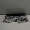 5-Tier Small Shoe Rack for Closet and Entryway, Narrow Shoe Shelf Organizer,Stackble Shoe Stand,Non-Woven Fabric Metal Free Standing Shoe Racks (Black, 18" W x 9.9" D x 28.6" H)