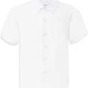 iLover Casual Boys' Short Sleeve Woven Shirt Button Down Shirts, 140