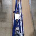 Simple Houseware Industrial Grade Z-Base Garment Rack, 500lb Load with 62 Inches Extra Long Bar, Blue