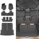 Floor Mats Compatible with 2024 2025 2026 Lexus TX350 TX500h TX550h+ 6&7 Seats Cargo Mat Trunk Liner Back Seat Cover All Weather TX Accessories (Floor Mats+Trunk Mat with Backrest Mat)