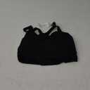 Angelhood Nursing Bras for Breastfeeding, Ribbed Nursing Sports Bra Yoga Maternity Bras Pregnancy Sleep Bralette (Large, Black)