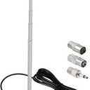 Bingfu Strong Magnetic Base FM Radio Antenna Telecopic for Pioneer Onkyo Yamaha Marantz Sherwood Indoor Digital HD FM Radio Bluetooth Home Stereo Receiver AV Audio Video Home Theater Tuner