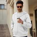 MAGCOMSEN Men's Zip Up Hoodie Casual Fashion Hooded Jacket Athletic Fleece Lined Sweatshirt with Pocket (3XL)