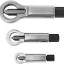QWORK 3 Set Nut Screw Splitter Set Nut Remover Tools, Nut Splitter Cracker, Rusted Nut Breaker, Steel Nut Remover Extractor Tools, Manual Pressure Nut Cracker Metal Splitter
