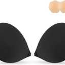 Niidor Adhesive Bra Strapless Bra Sticky Bras Pure Black