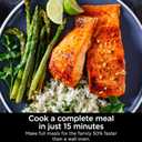Ninja Combi All-in-One Multicooker, Oven, & Air Fryer, Complete Meals in 15 Mins, 14-in-1 Functions, Combi Cooker + Air Fry, Bake, Roast, Slow Cook and More, 3 Accessories, Stainless Steel, SFP701, 14.92 X 15.43 X 13.11