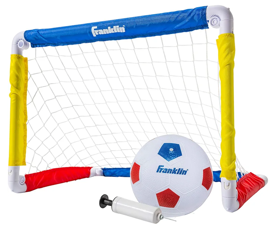 Franklin Sports Kids Soccer Goal with Ball & Pump - 24 X 16