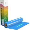 HTVRONT HTV Vinyl Rolls Heat Transfer Vinyl - 12" x 20ft Lake Blue HTV for Shirts, Iron on Vinyl for All Cutting Machines - Easy to Cut & Weed for Heat Transfer Design (Lake Blue)