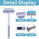 moonoom 2 Pcs 4 in1 Mesh Screen Cleaner, Detachable Window Screen Cleanning Brush with Wet and Dry Dual-Use, Multi-functional Window Glass Net Cleaner Tool for Dusty Corners